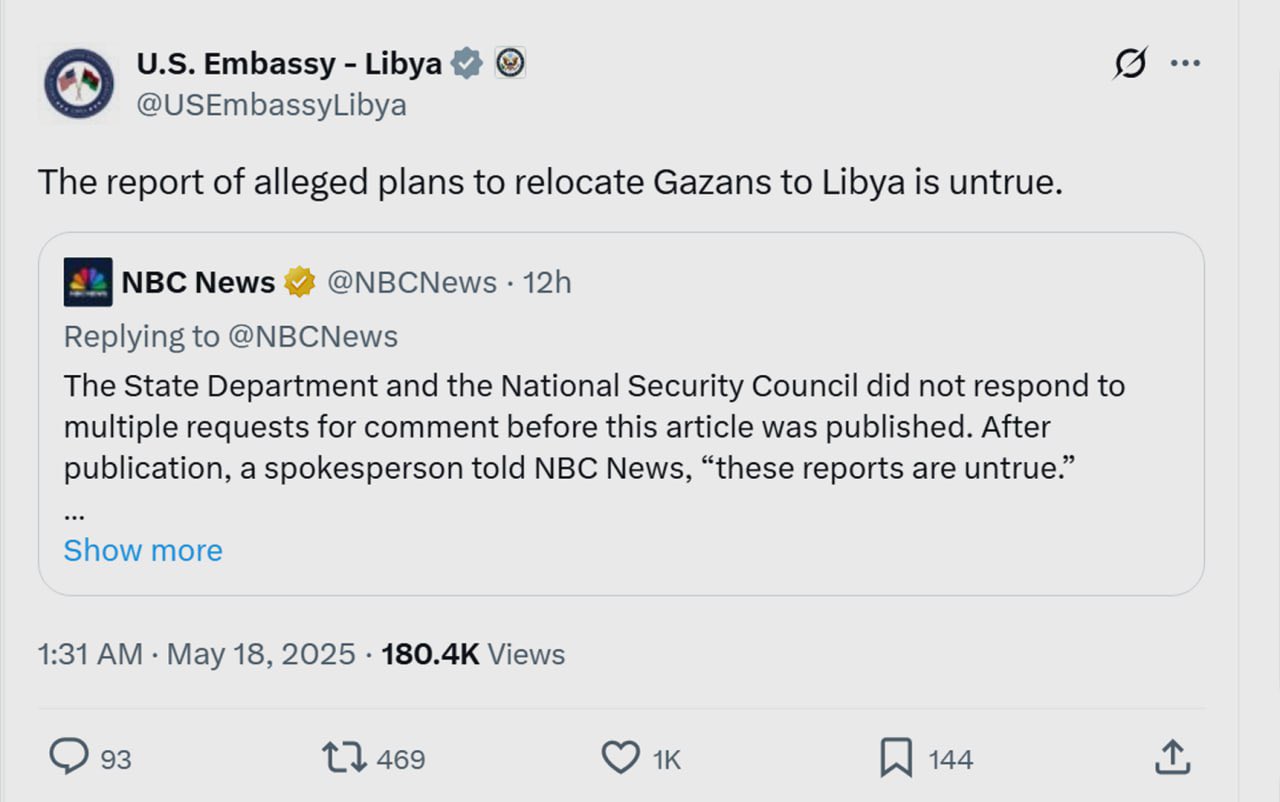 הדיווח וההכחשה: האם מיליון פלסטינים יהגרו ללוב?