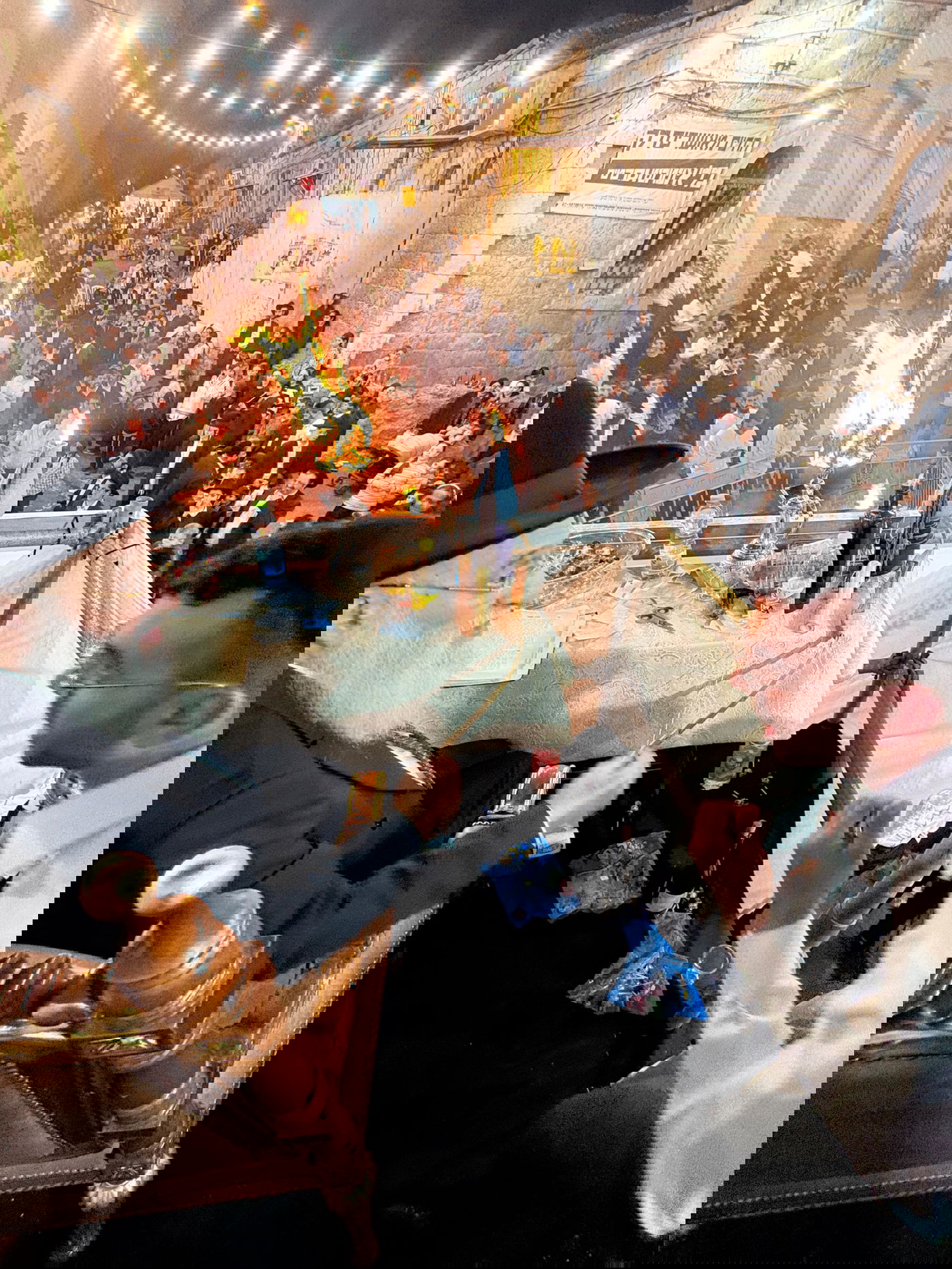 הגאון רבי ראובן אלבז בהדלקה לכבוד רשב"י