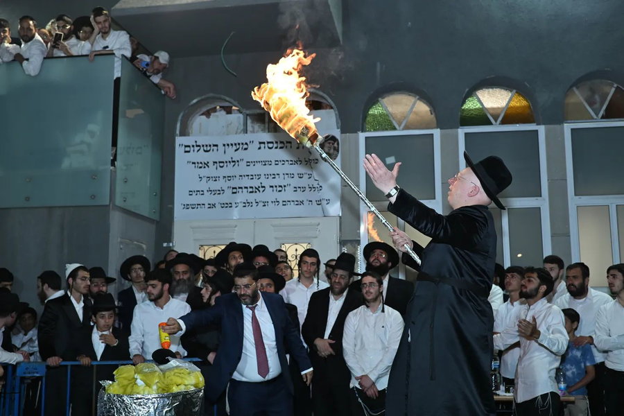 הגאון הרב ליאור גלזר בהדלקה לכבוד ל"ג בעומר
