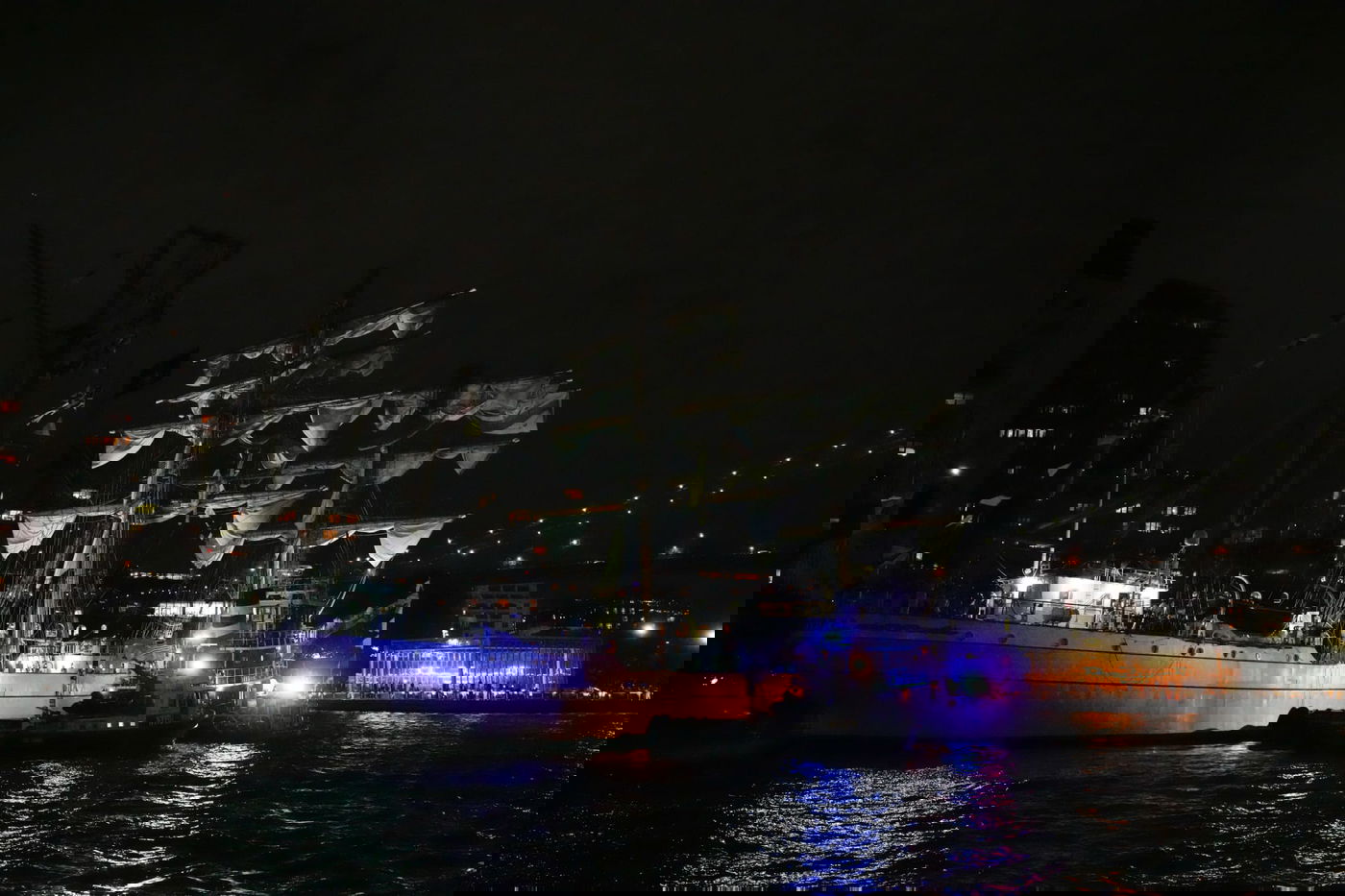 הספינה לאחר התאונה