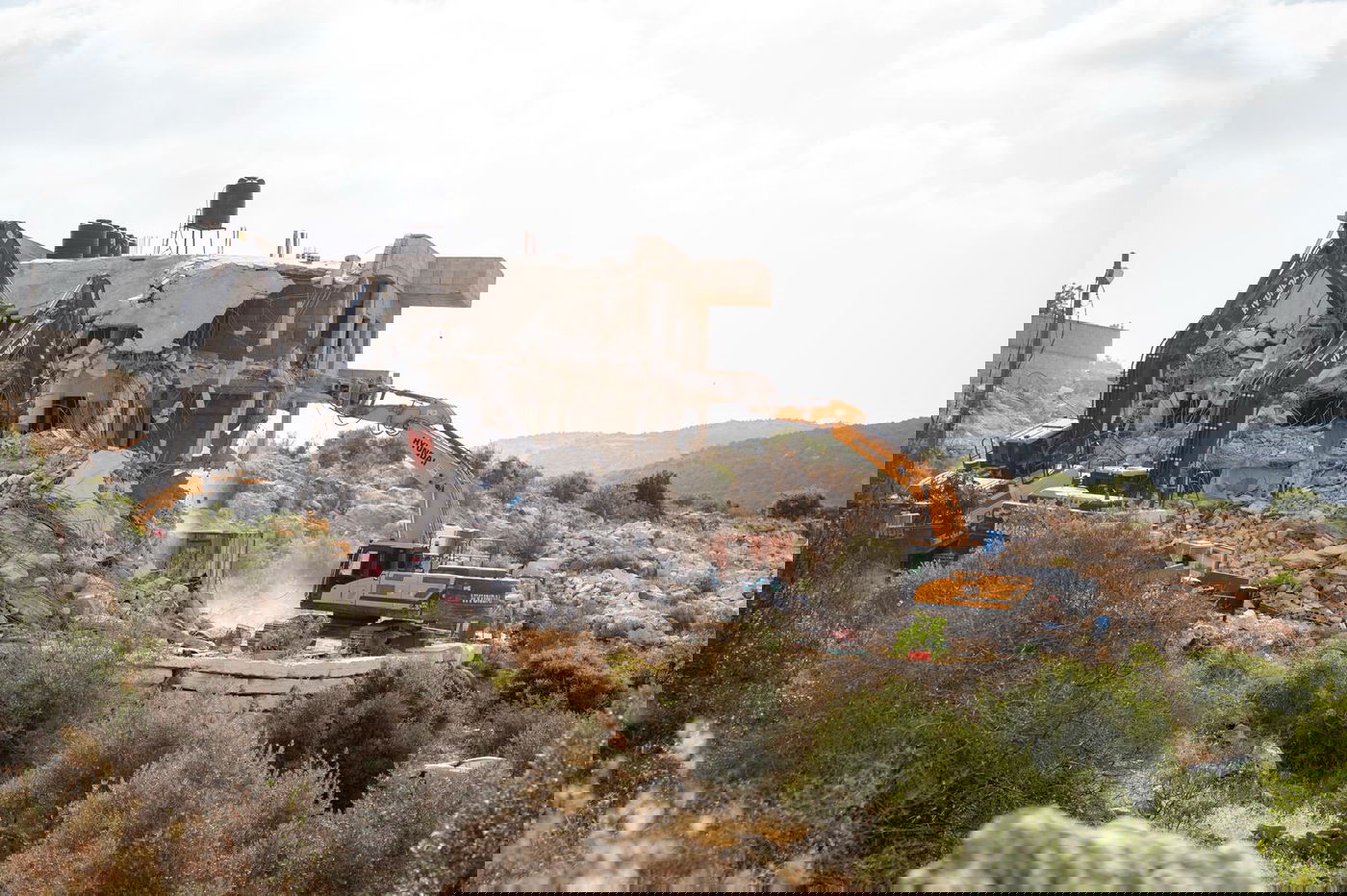 הריסת מבנים לא חוקיים בכפר הערבי ברוכין