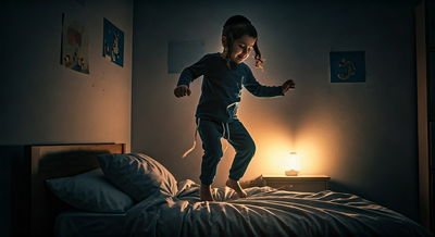 "אמא, אני לא נרדם!"