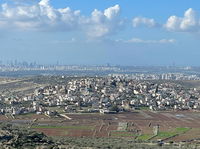 גוש דן כפי שצולם מהמרפסת של המדינה