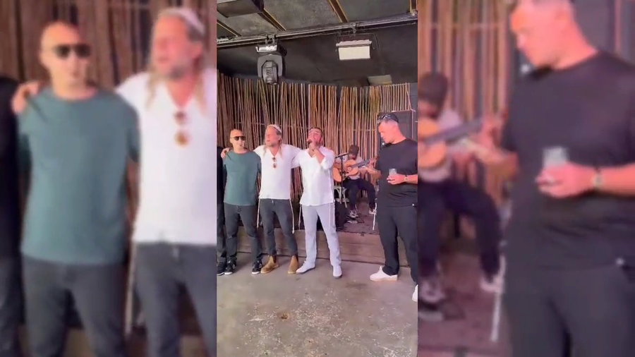 ריבו בברית המילה לבנו