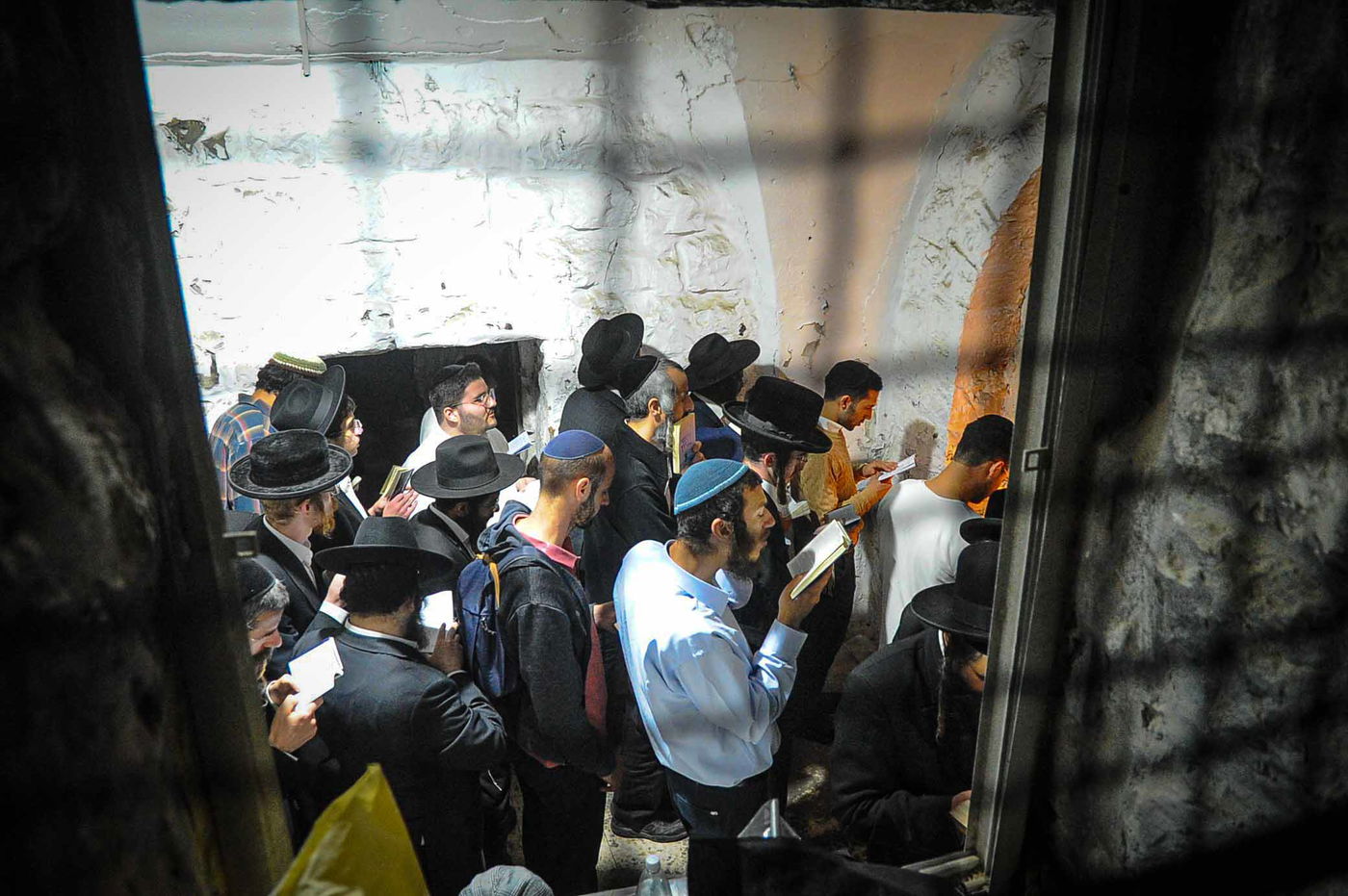 ספירת 'יסוד שביסוד' בקבר יוסף הצדיק בשכם