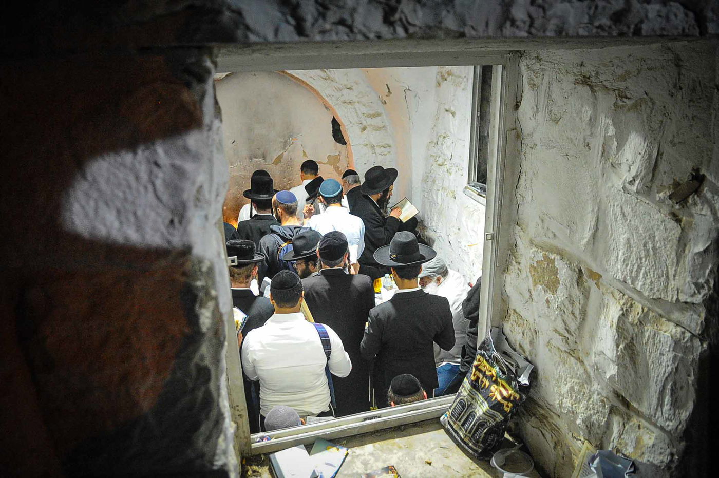 ספירת 'יסוד שביסוד' בקבר יוסף הצדיק בשכם