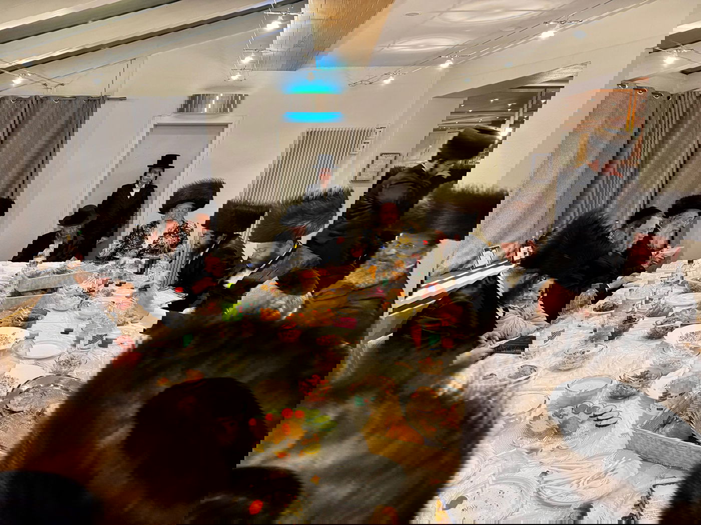 האדמו"ר מספינקא והגה"צ רבי דן סגל בדאבוס