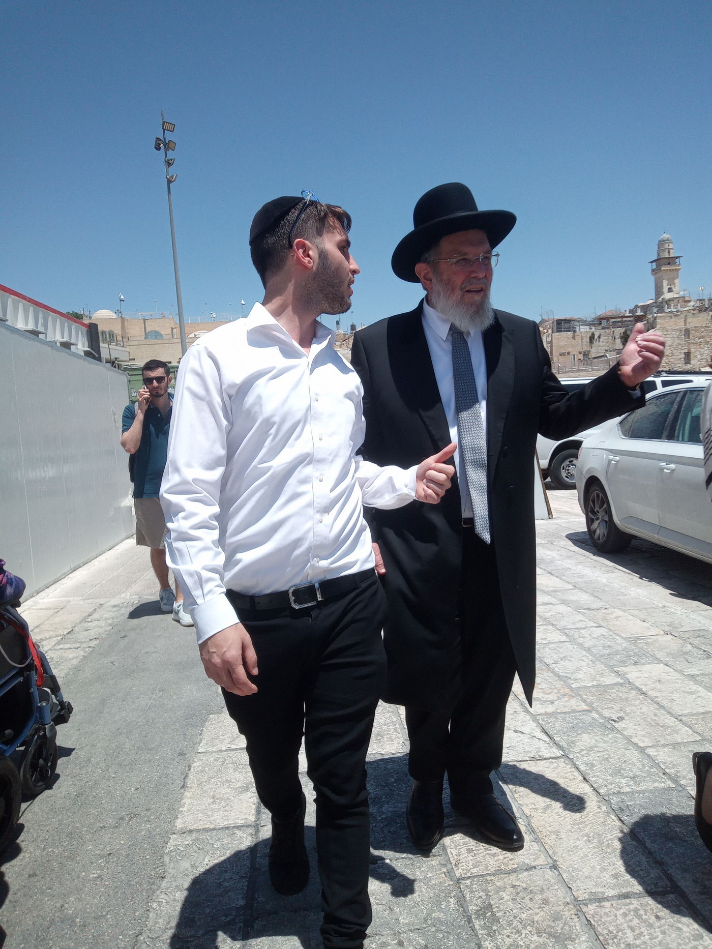 הגאון רבי קלמן בר בכותל המערבי