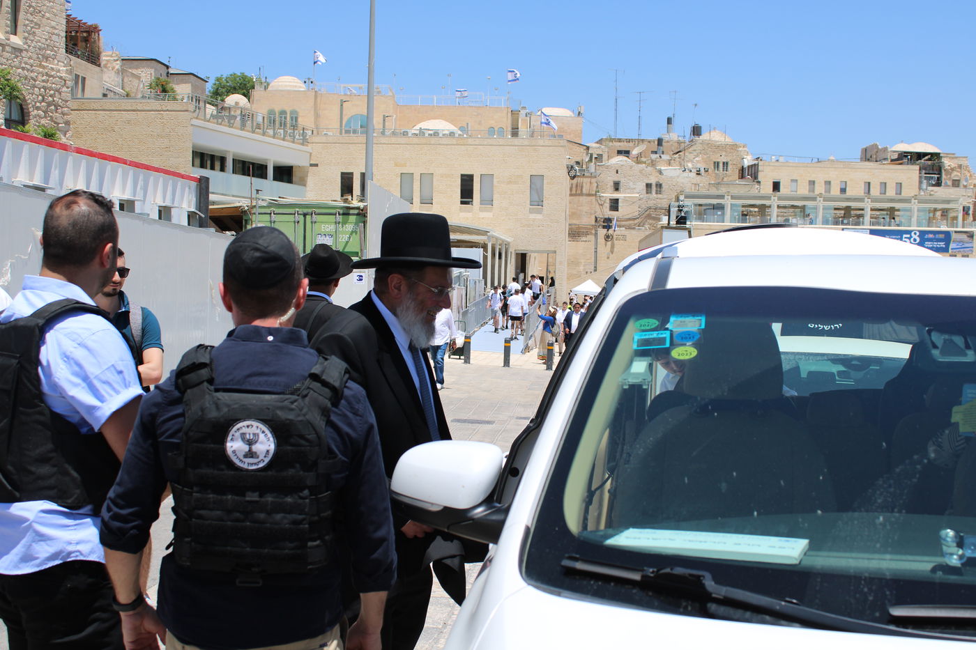 הגאון רבי קלמן בר בכותל המערבי