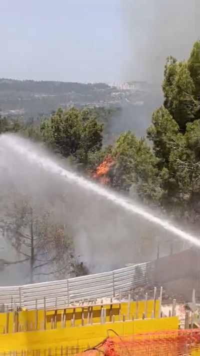 תיעוד הכיבוי ביער הר נוף