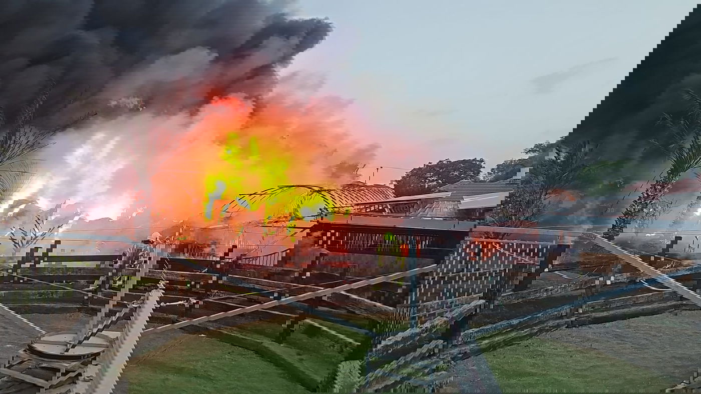 שריפה בחוות סוסים באחיסמך