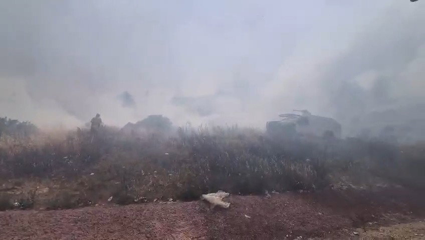 השריפה כעת בגוש עציון