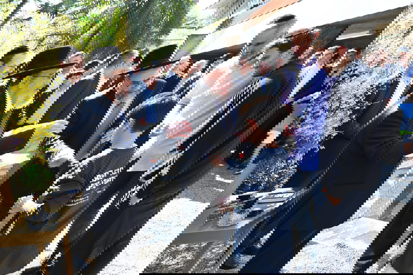 אבן הפינה בישיבת באר אברהם ברזיל 