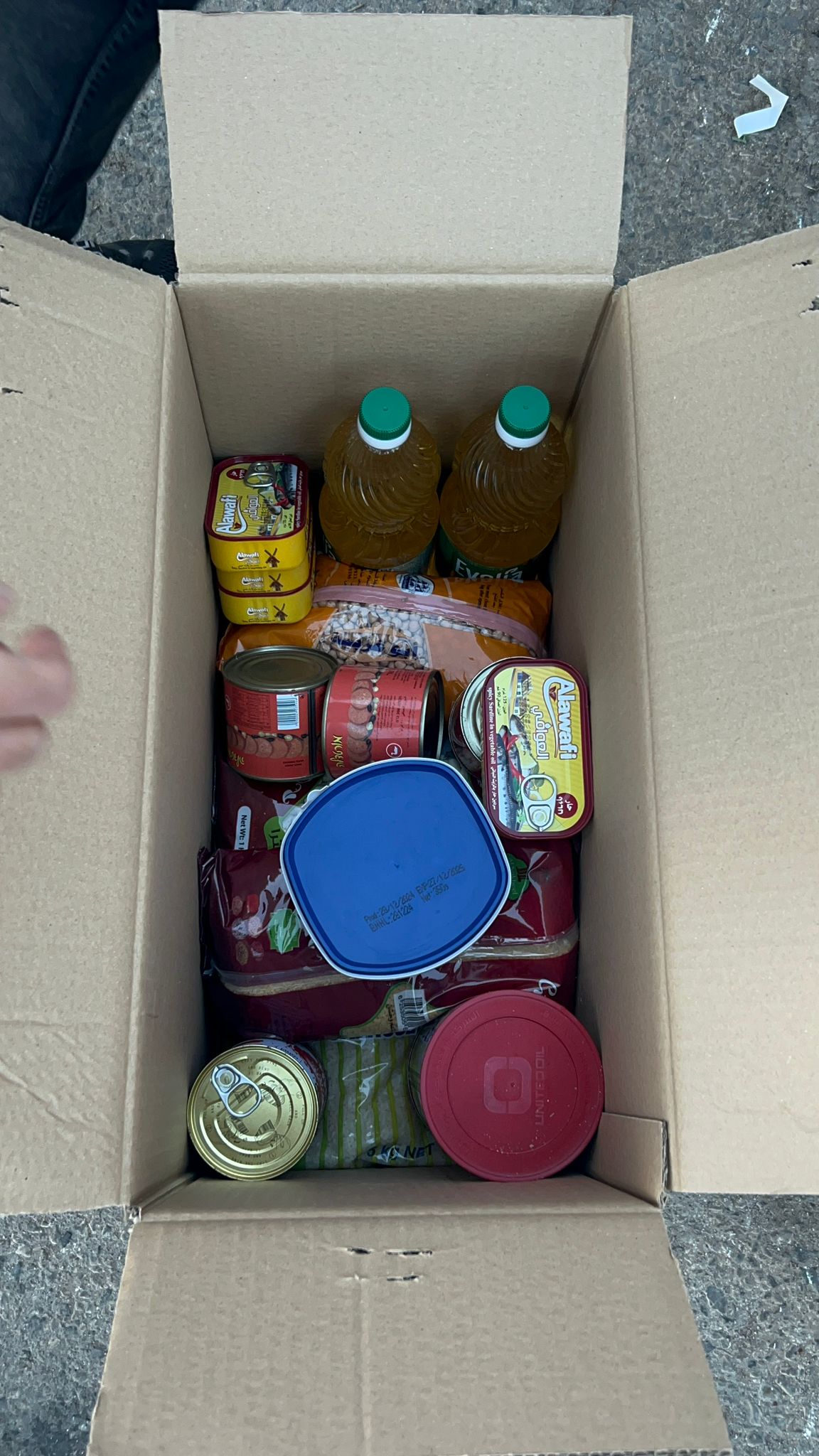 המנות שקיבלה כל משפחה עזתית