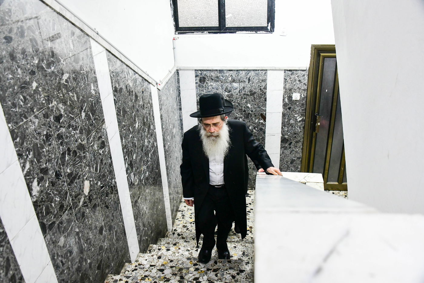 הגאון רבי שרגא שטיינמן בשיחת חיזוק בישיבת 'נחלת דן'