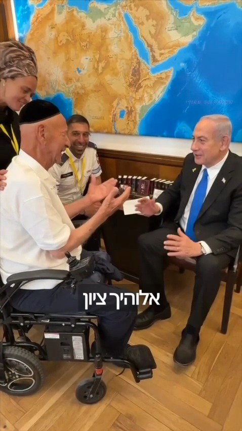 המפגש של נתניהו עם גיבור הקרב