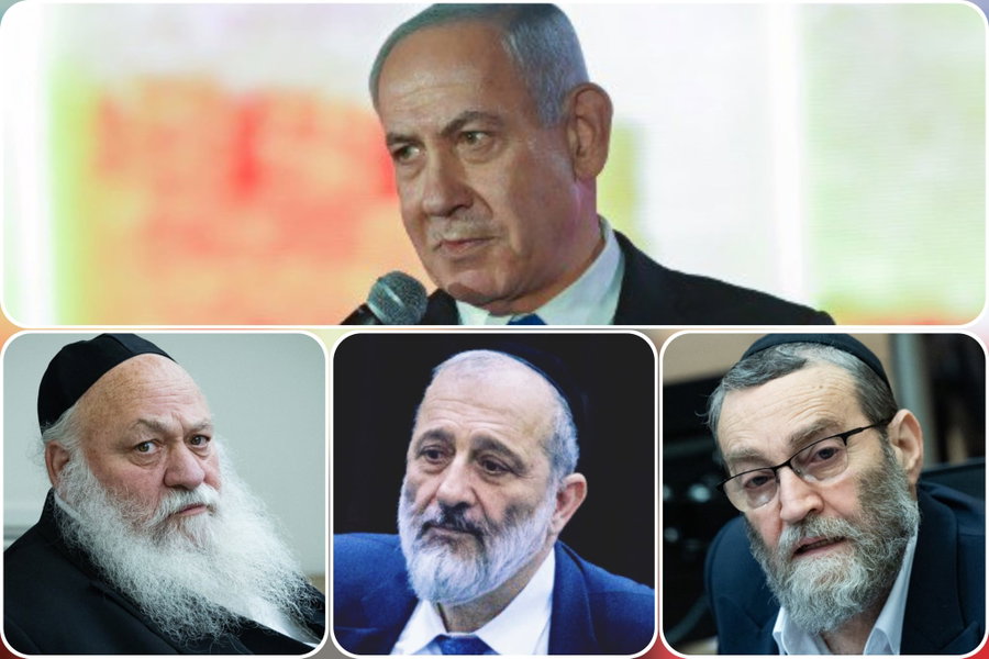 נתניהו, גפני, דרעי וגולדקנופף