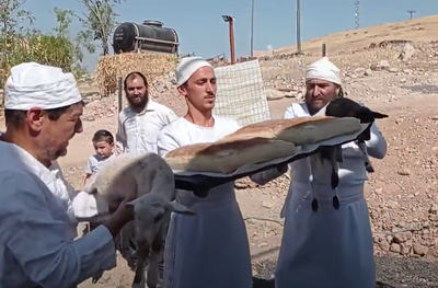 שיחזור של הנפת שתי הלחם 