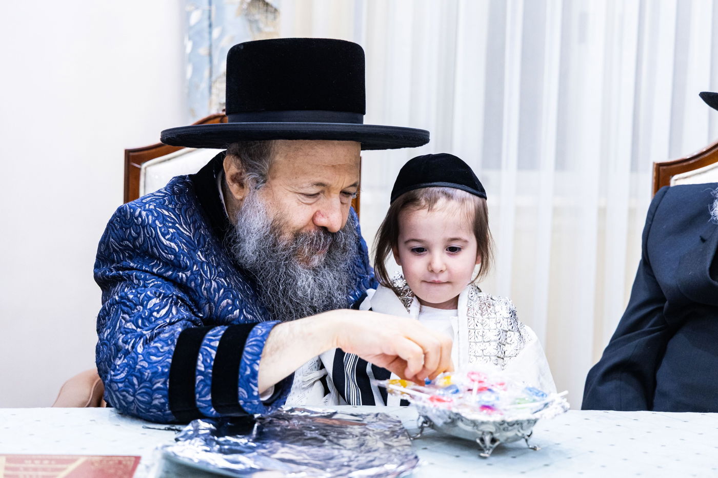 שמחת החלאקה ולימוד א' ב' לנין האדמו"ר מבאבוב 45