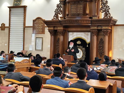 הגאון רבי מתתיהו דייטש בשיחת חיזוק בישיבת לב אליהו