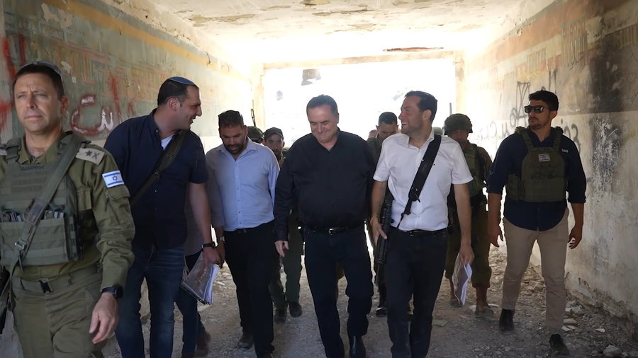 השר ישראל כ"ץ בביקור בשא-נור