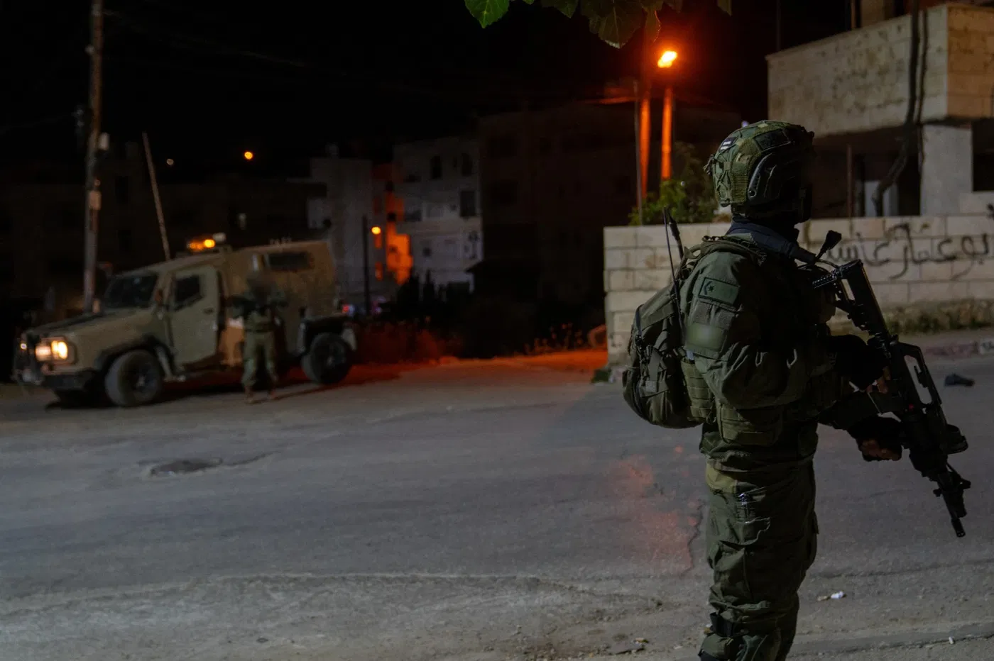 פעילות אבטחה של לוחמי צה"ל באיו"ש