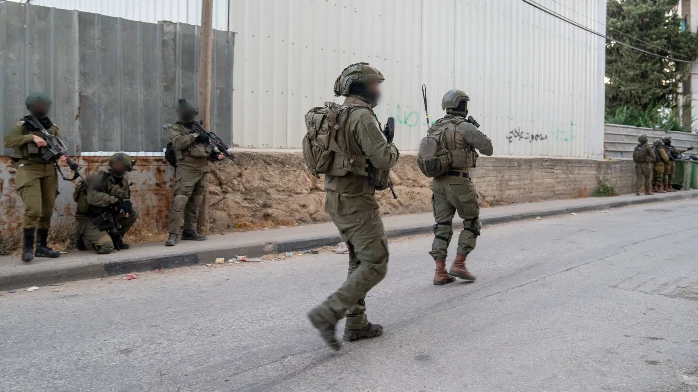 פעילות אבטחה של לוחמי צה"ל באיו"ש