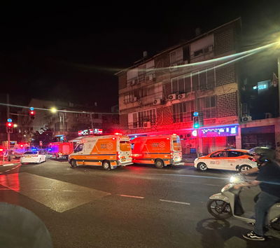 זירת השריפה הלילה בבני ברק