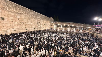 ההמונים ברחבת הכותל