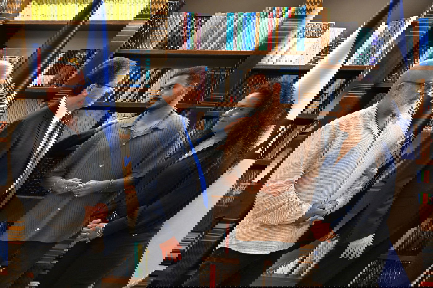 עומר והוריו עם הנשיא