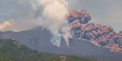 הר געש התפרץ בסיציליה