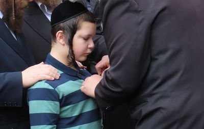 בנו של הרב אברהם מאיר ליכטנשטיין ז"ל בקריעה