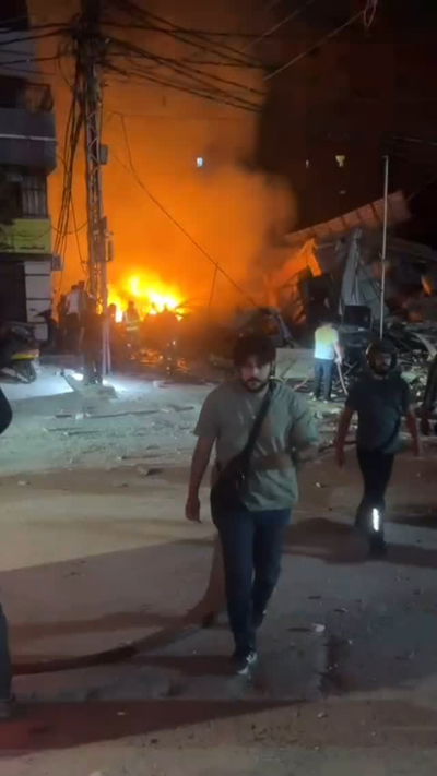 תוצאות התקיפה בביירות