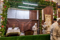 ערב חג השבועות בחצה"ק פינסק קרלין