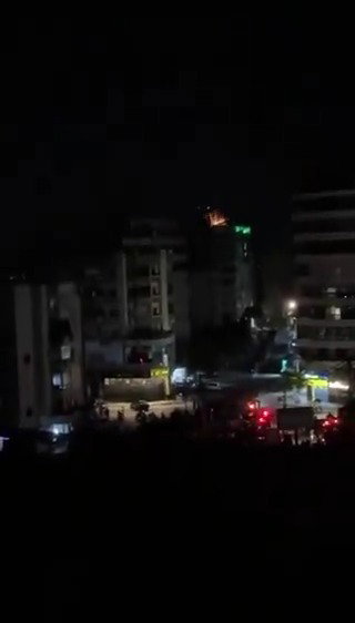 ירי אזהרה בביירות