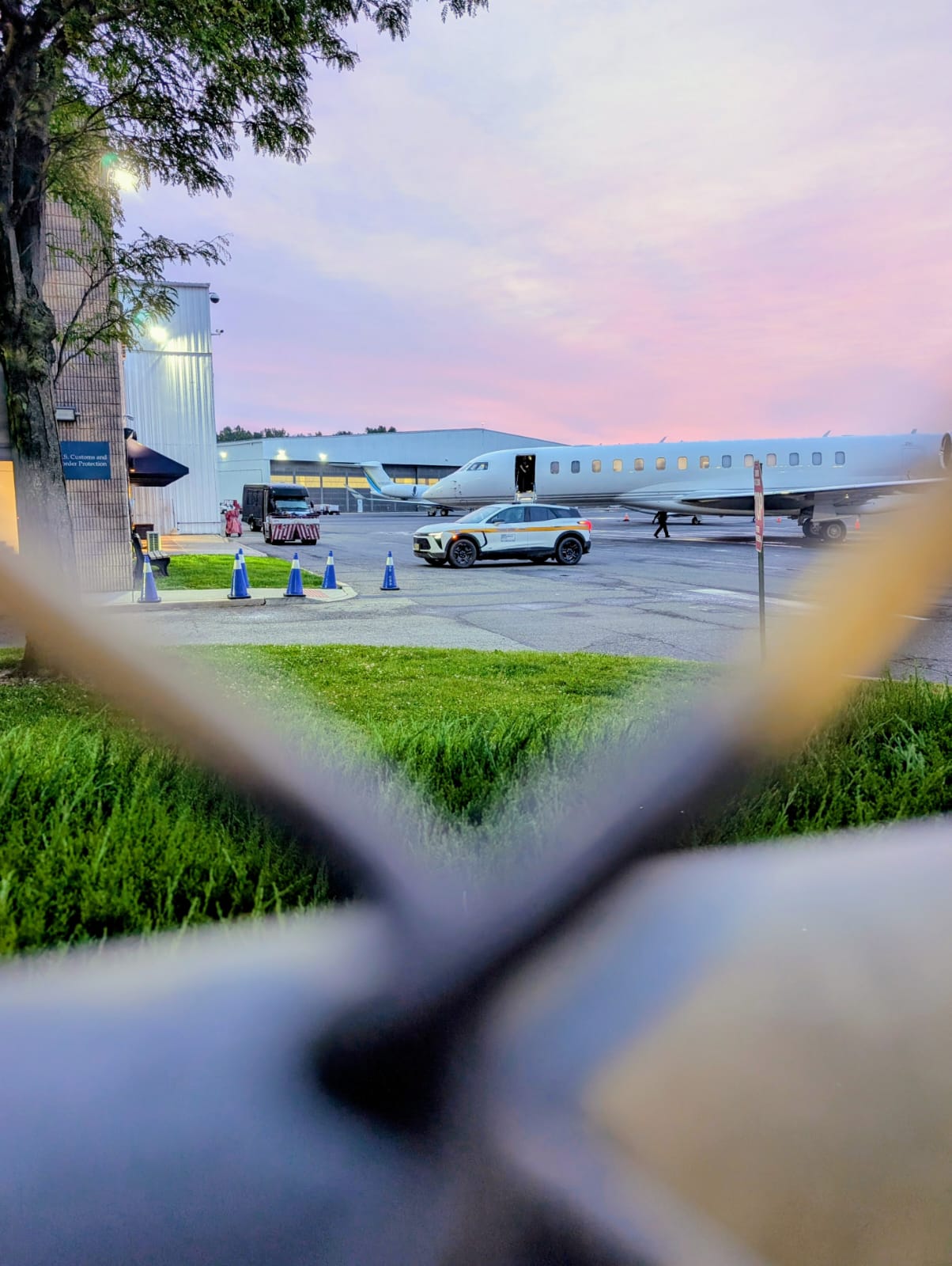 המטוס הפרטי עם נחיתתו בארה"ב