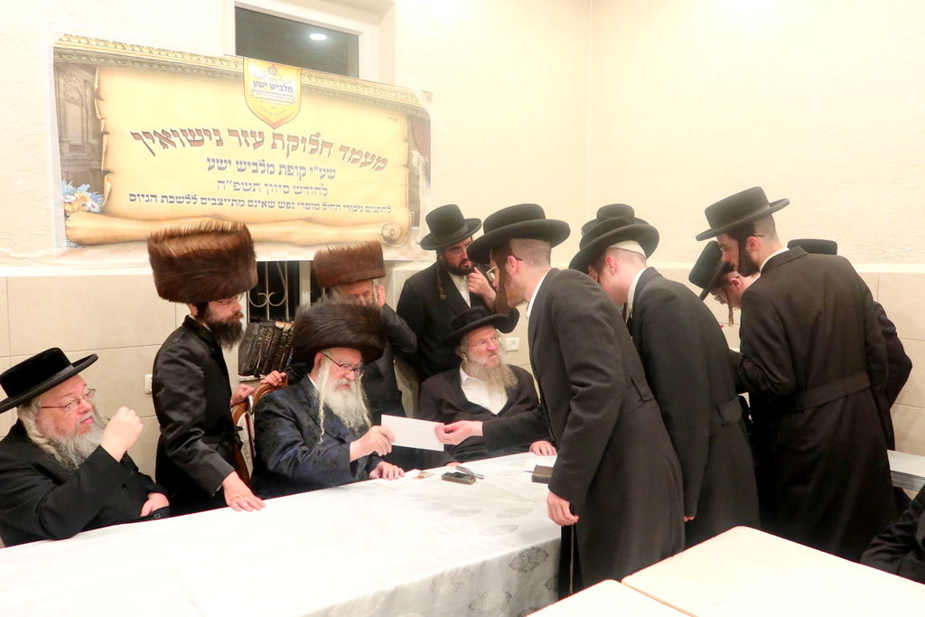 המעמד במעונו של האדמו"ר ממשכנות הרועים