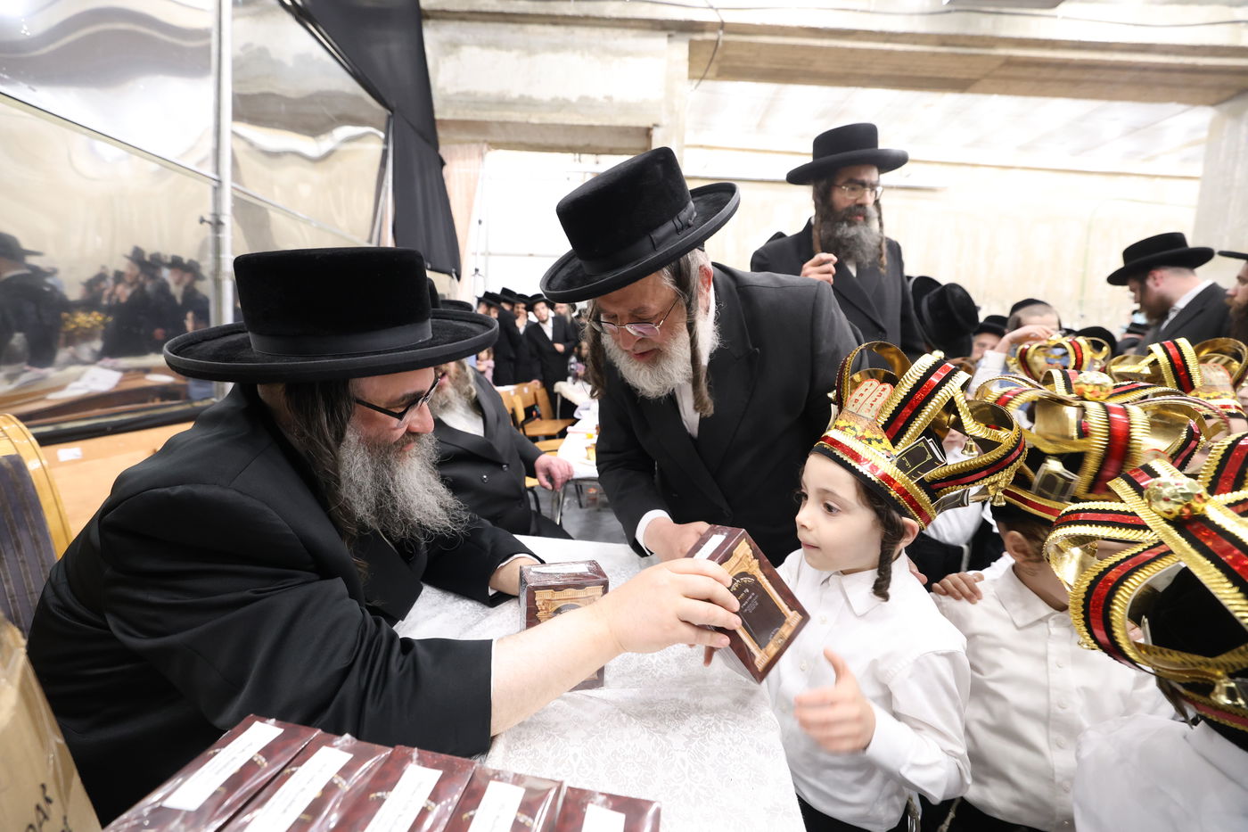 מסיבת חומש בתלמוד תורה סאטמר בירושלים