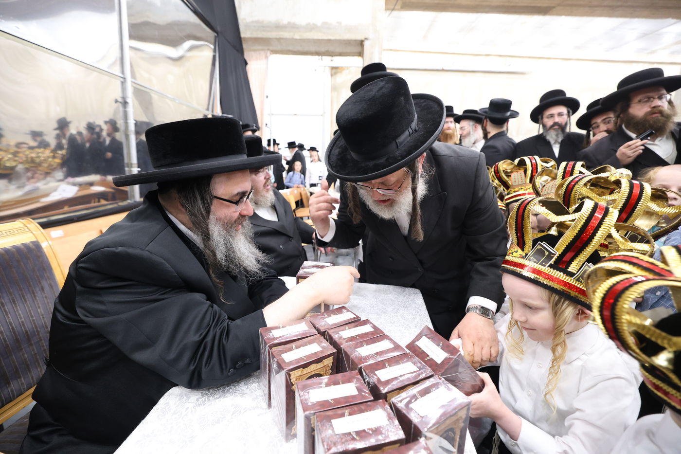 מסיבת חומש בתלמוד תורה סאטמר בירושלים