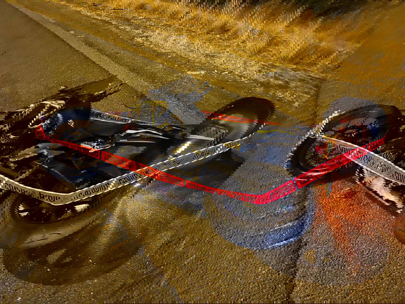 נמצא במרחק 150 מטר מהאופנוע: בן 40 נהרג הלילה בתאונה קטלנית