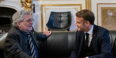 עופר ברונשטיין עם נשיא צרפת מקרון