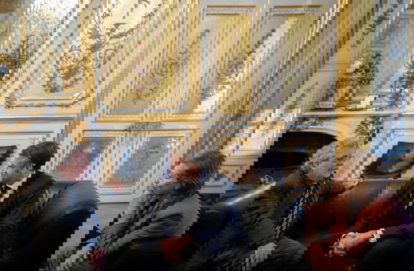 עופר ברונשטיין עם נשיא צרפת מקרון