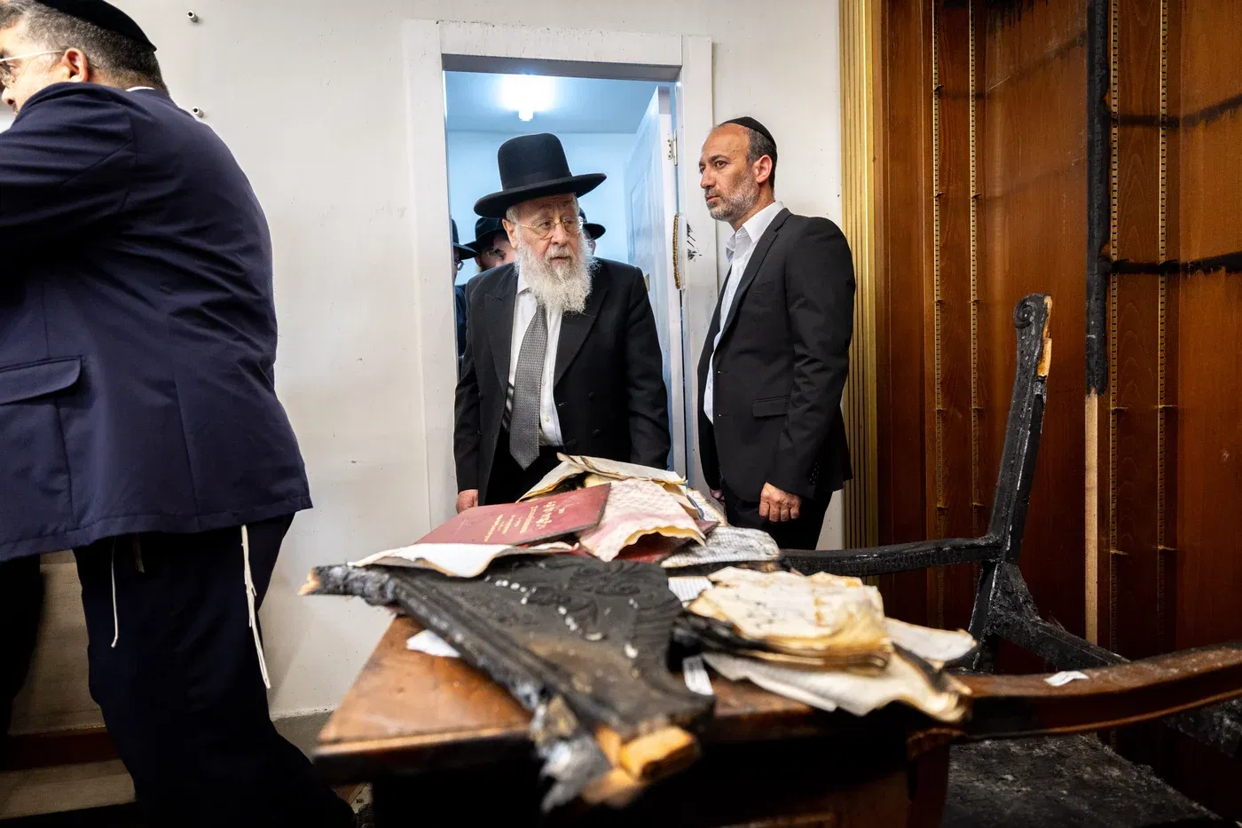 הראשון לציון בזירת השריפה