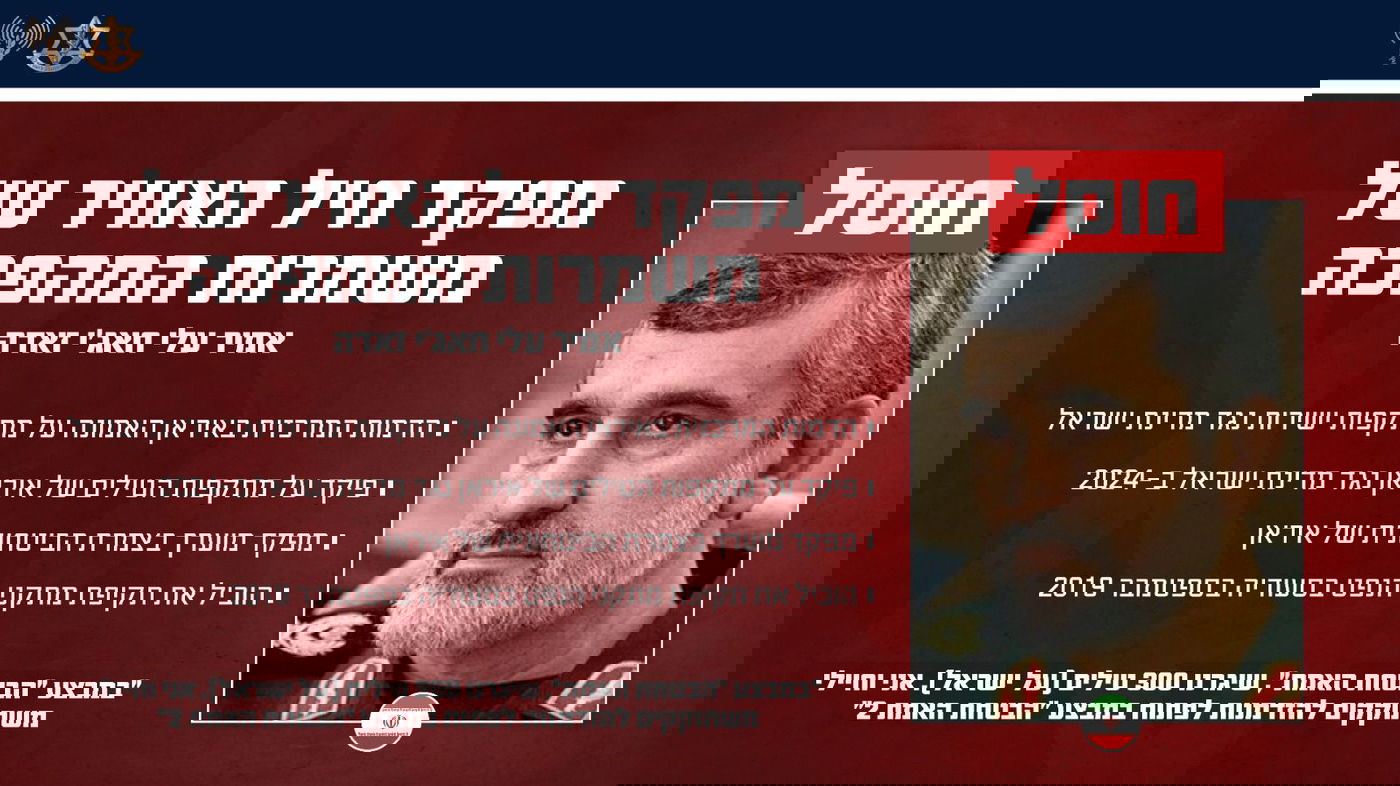 צה"ל מאשר רשמית: מפקד חיל האוויר של משמרות המהפכה - חוסל הלילה בתקיפה