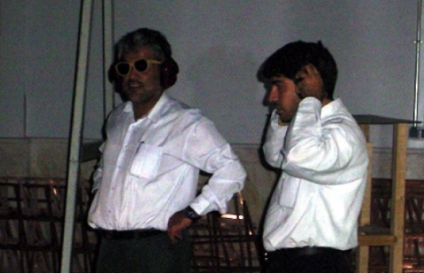 מחמד מהדי תהראנש׳י באחד מניסויי הגרעין של המשטר האיראני