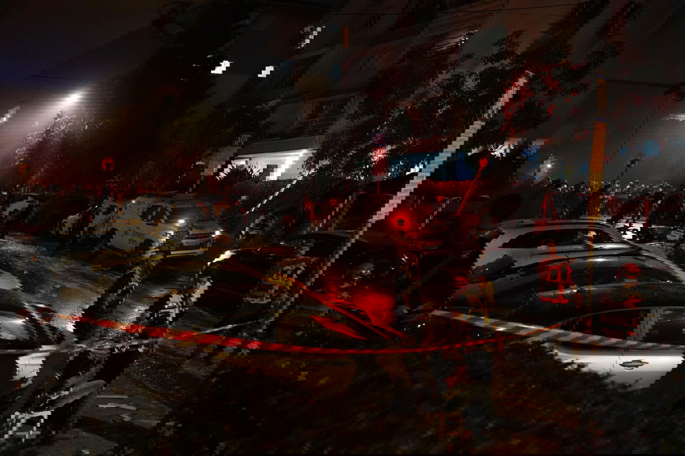 כוחות פיקוד העורף בזירת הנפילה ברחובות