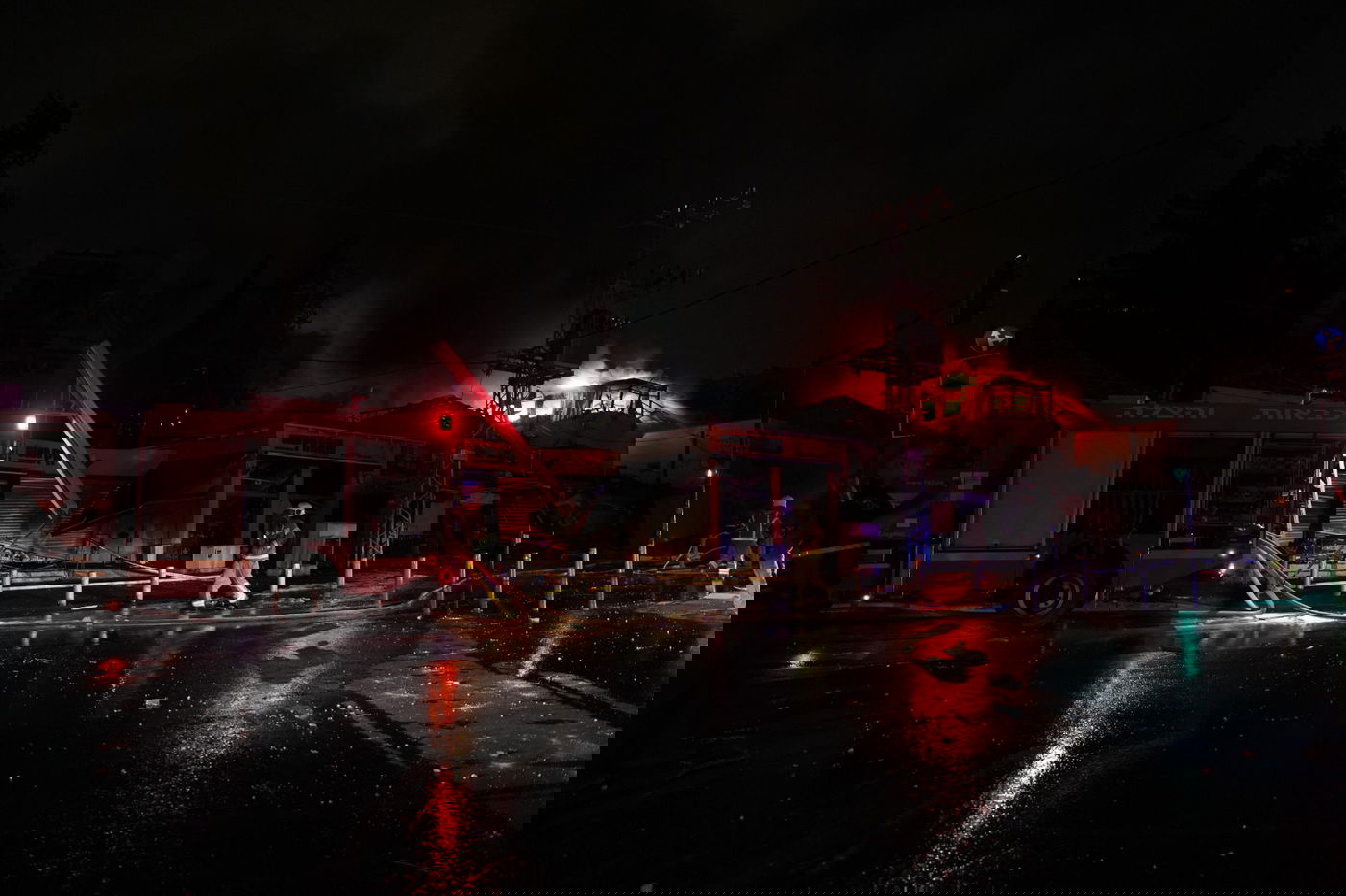 כוחות פיקוד העורף בזירת הנפילה ברחובות