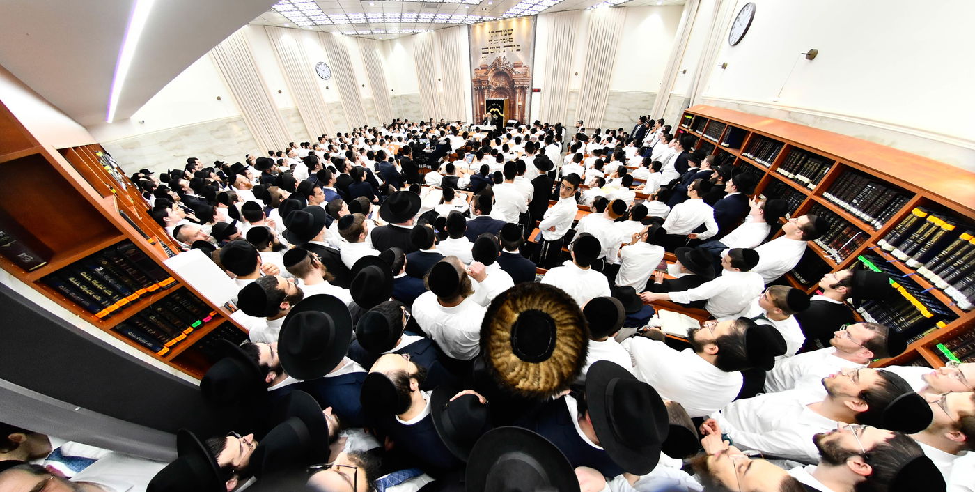 הגאון רבי ישראל בונים שרייבר בשיחה בבית השם