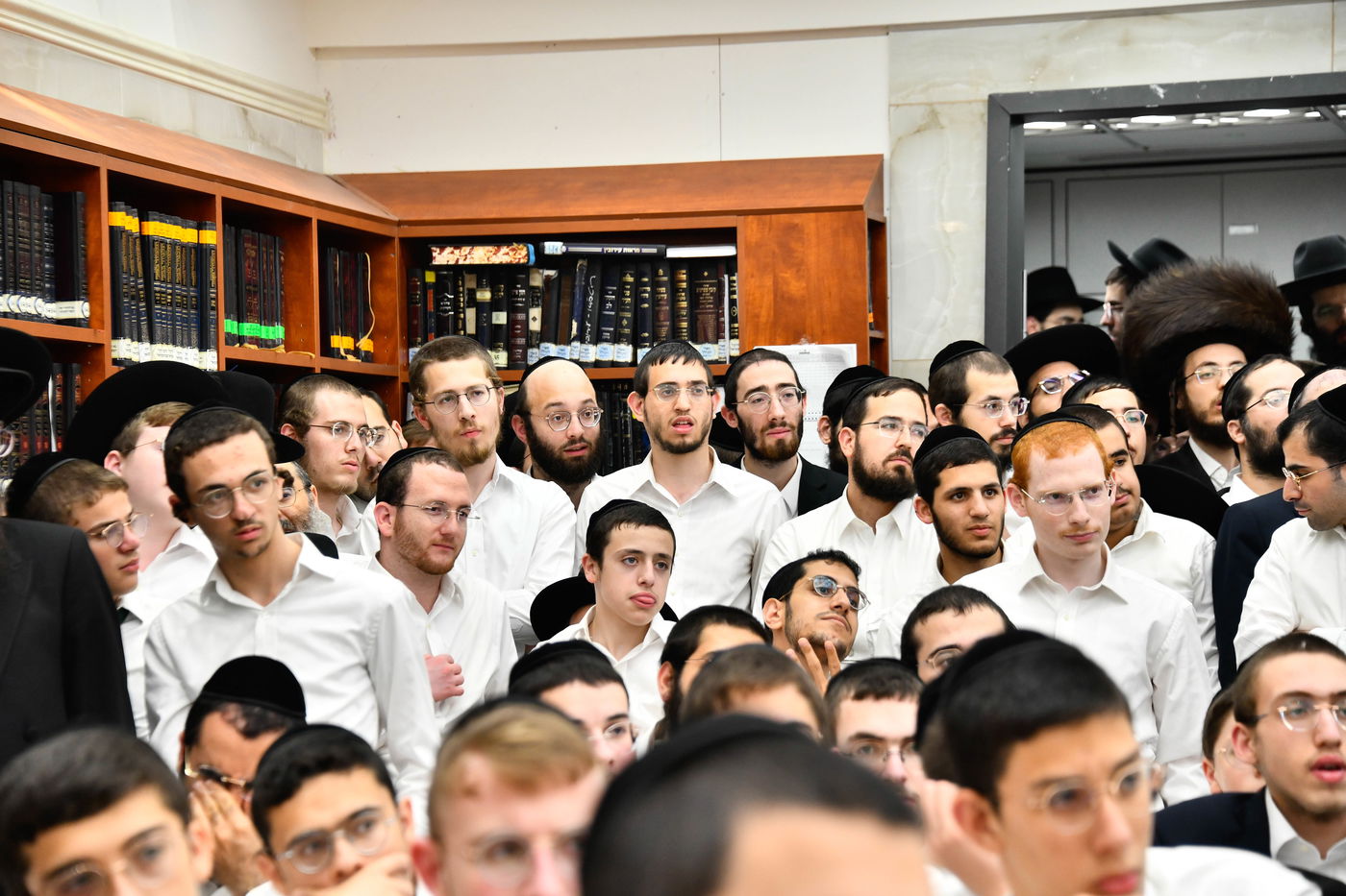 הגאון רבי ישראל בונים שרייבר בשיחה בבית השם