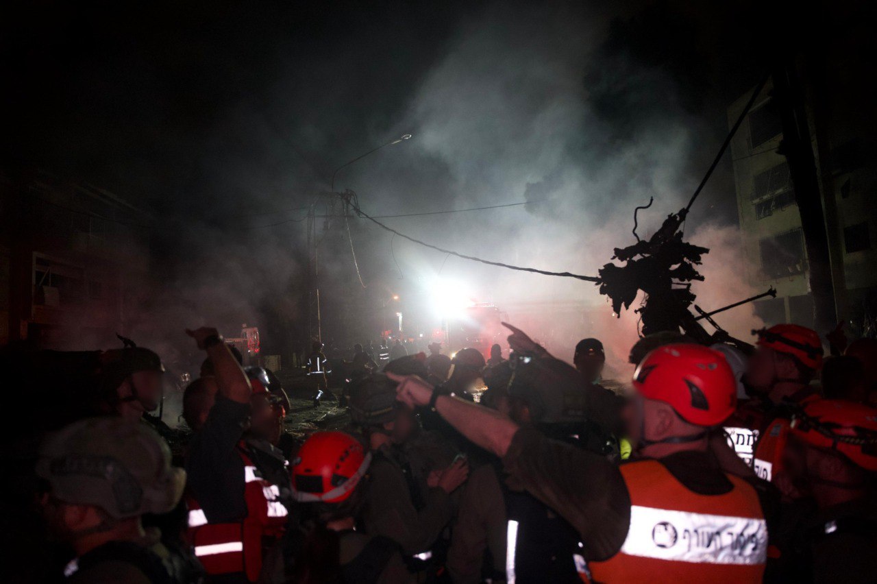 כוחות פיקוד העורף בזירה בחיפה